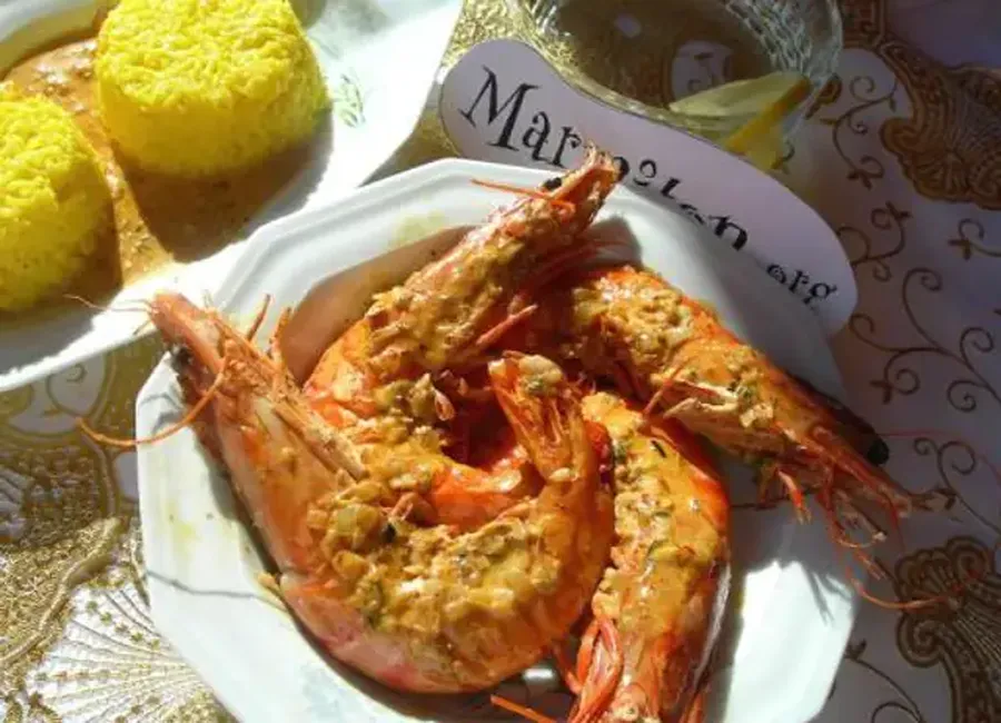 Gambas flambées