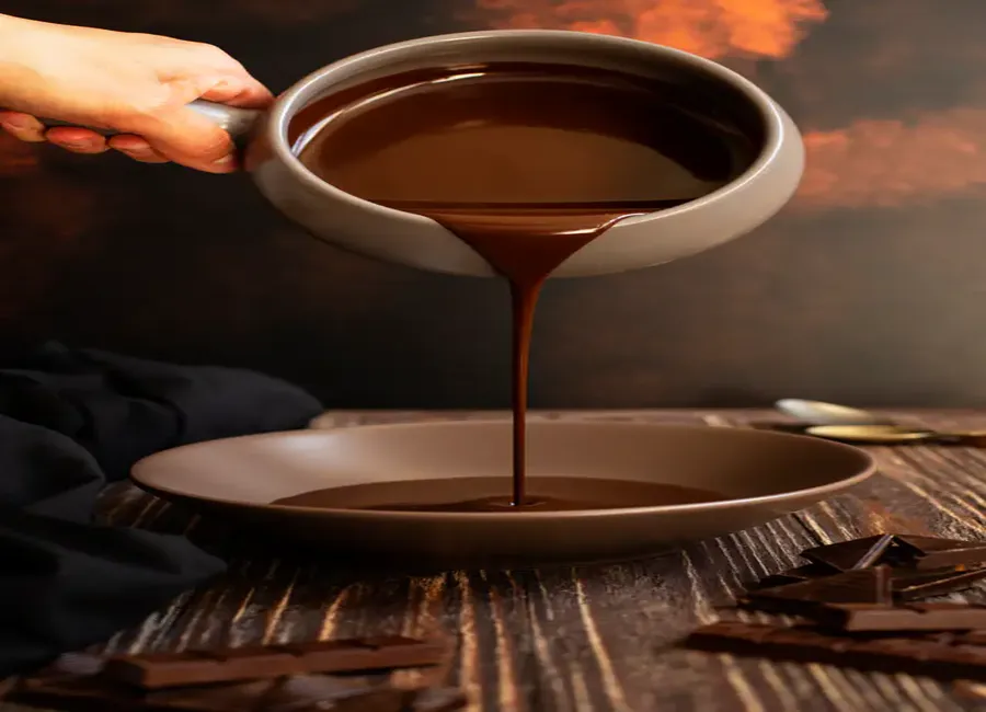 Ganache au chocolat au cooking chef