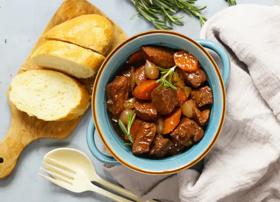 Boeuf bourguignon rapide au cooking chef