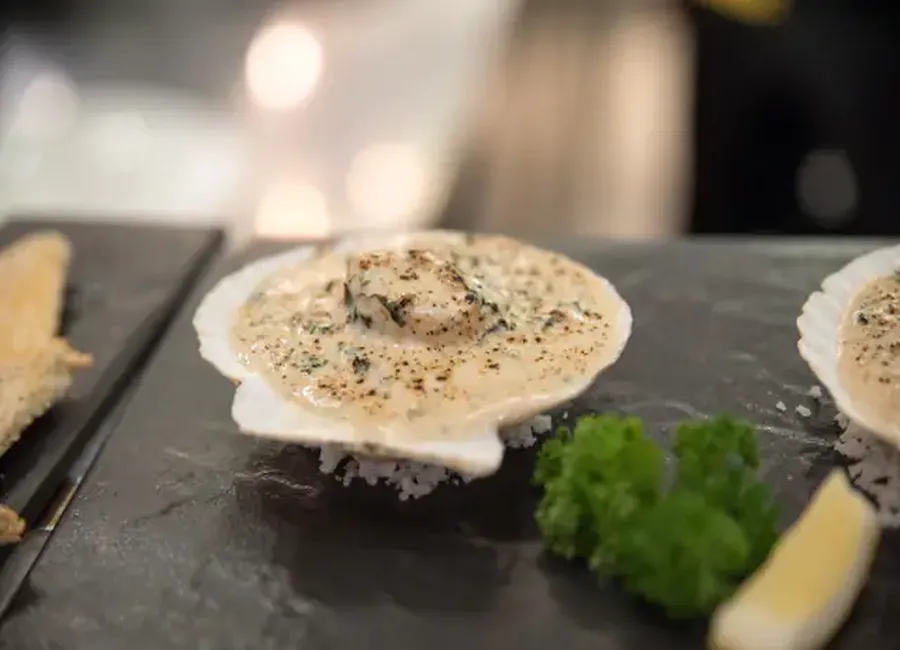 Coquille saint-jacques à la béchamel maison