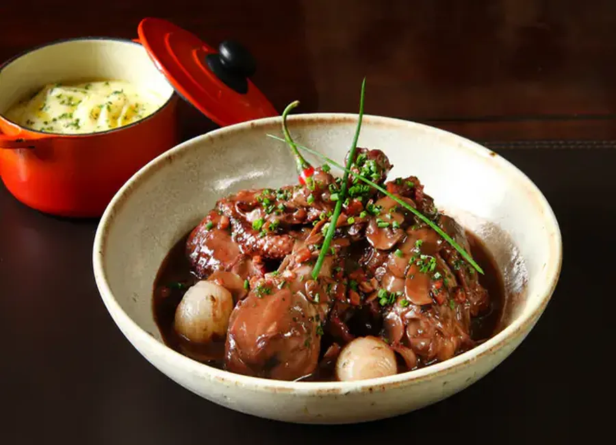 Coq au vin maison au cooking chef