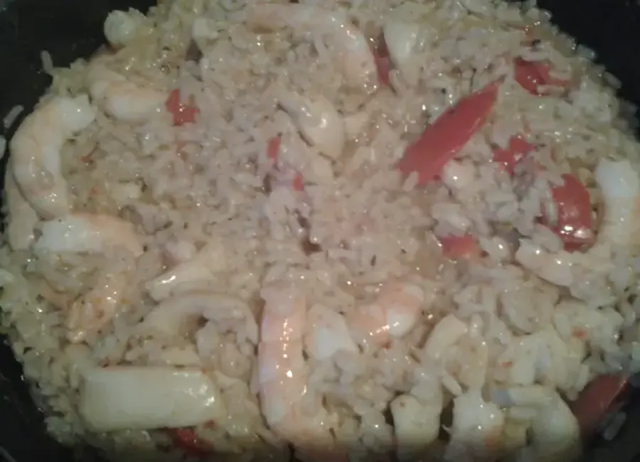 Risotto aux calamars