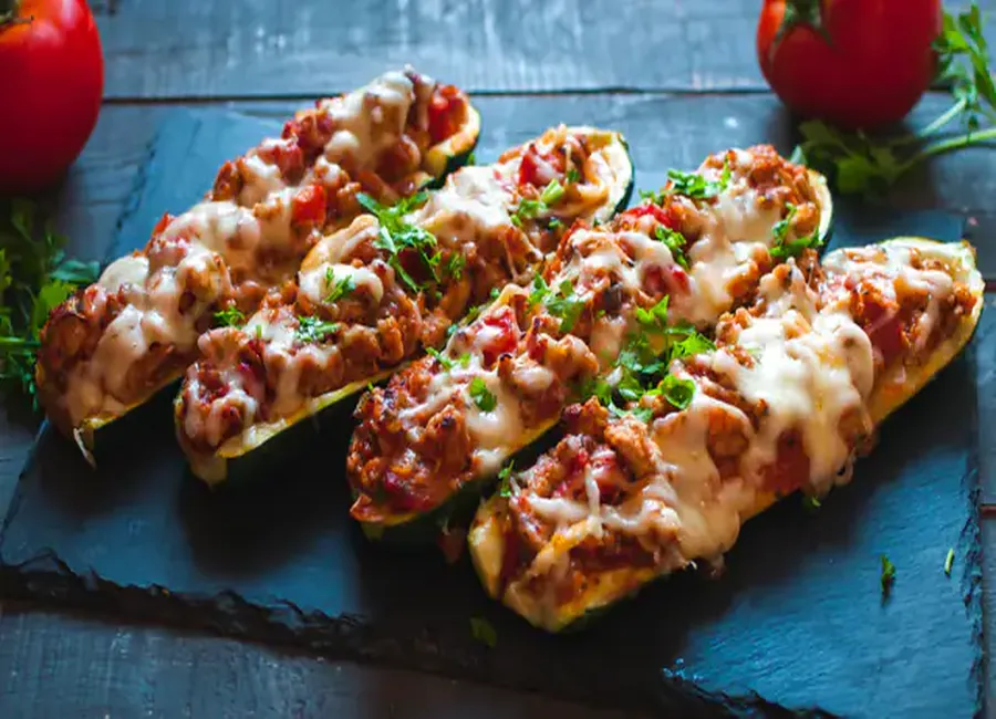 Courgettes farcies au companion
