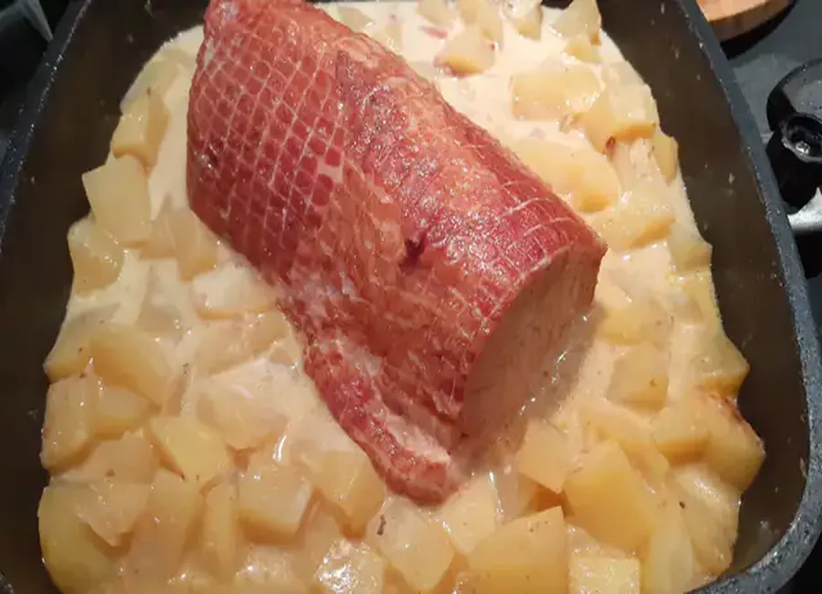 Rôti de porc fumé