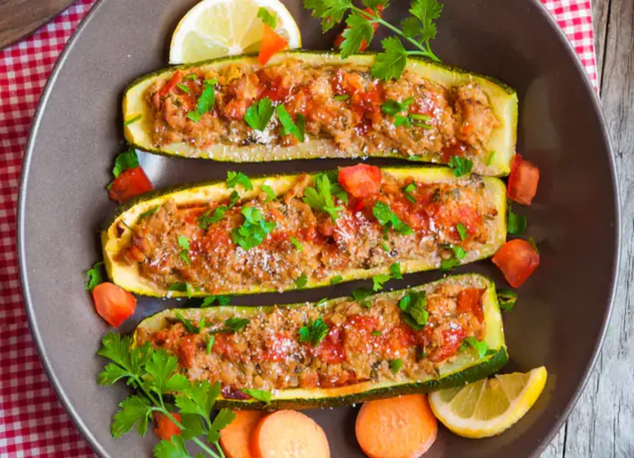 Courgettes farcies au monsieur cuisine