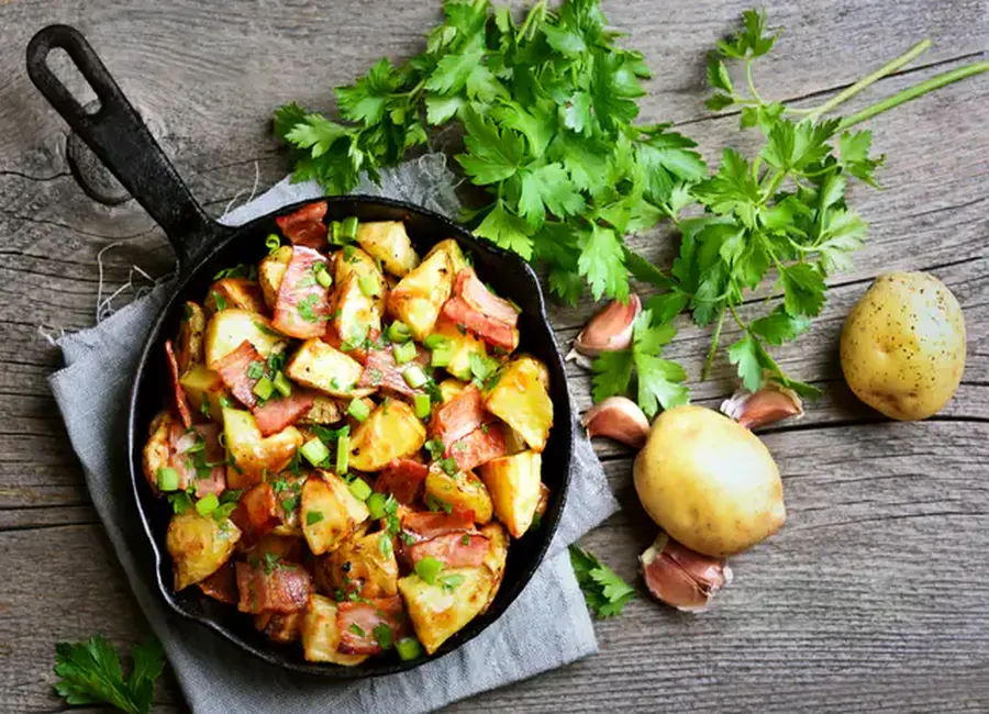 Rutabagas au lard et pommes de terre