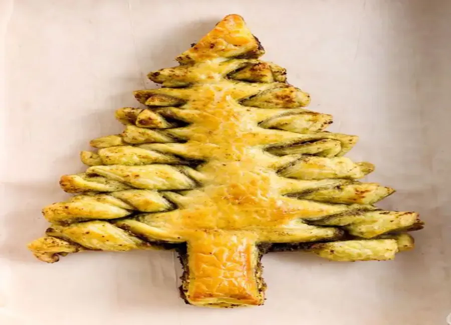 Sapin feuilleté au pesto
