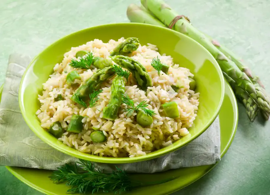 Risotto aux asperges fraîches au monsieur cuisine