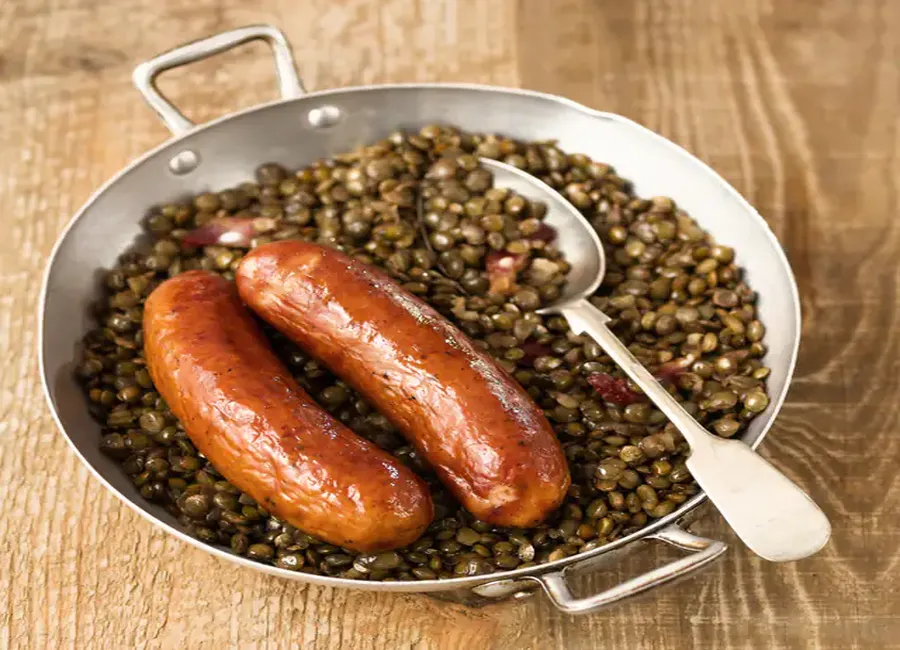 Petit salé aux lentilles au companion