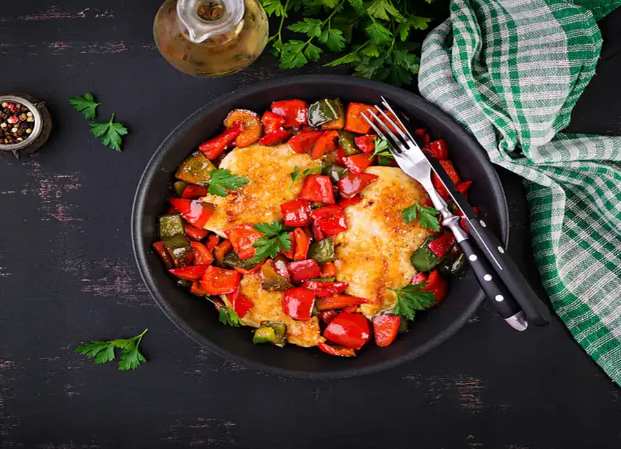 Poulet basquaise au cookeo