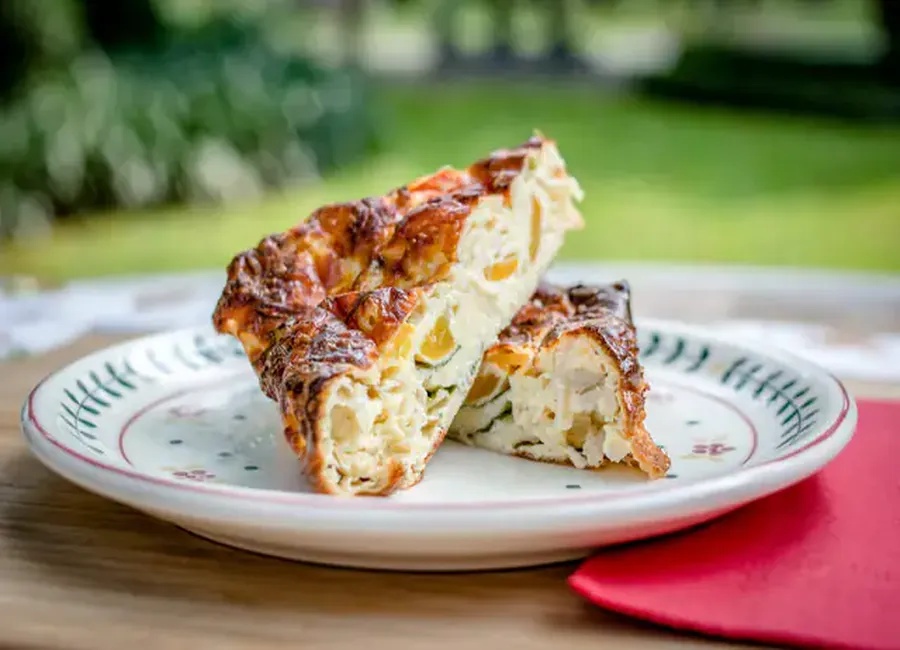 Quiche sans pâte au cooking chef
