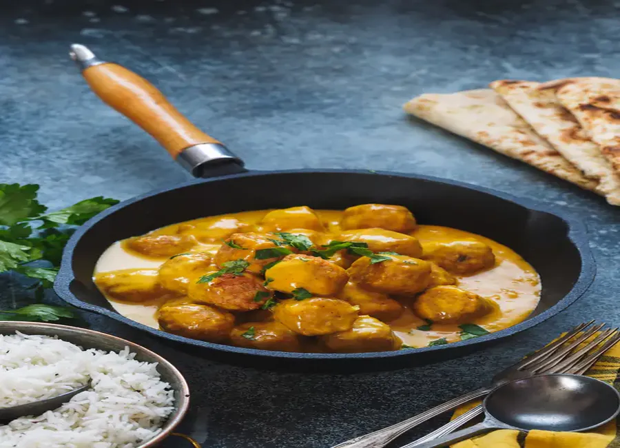 Poulet curry et oignons facile au monsieur cuisine