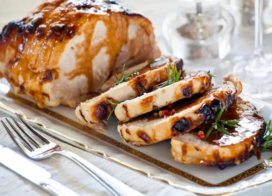 Rôti de porc au miel et à la moutarde au monsieur cuisine