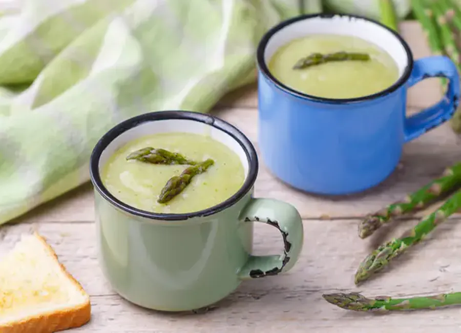 Crème d'asperges en verrines au cookeo