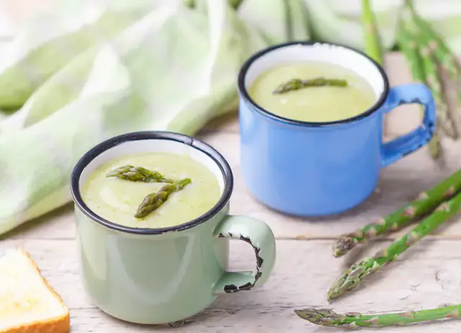 Crème d'asperges en verrines au thermomix