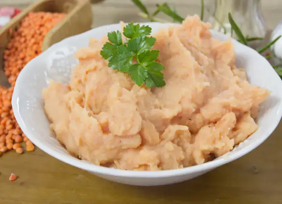 Dip de lentilles corail au cooking chef