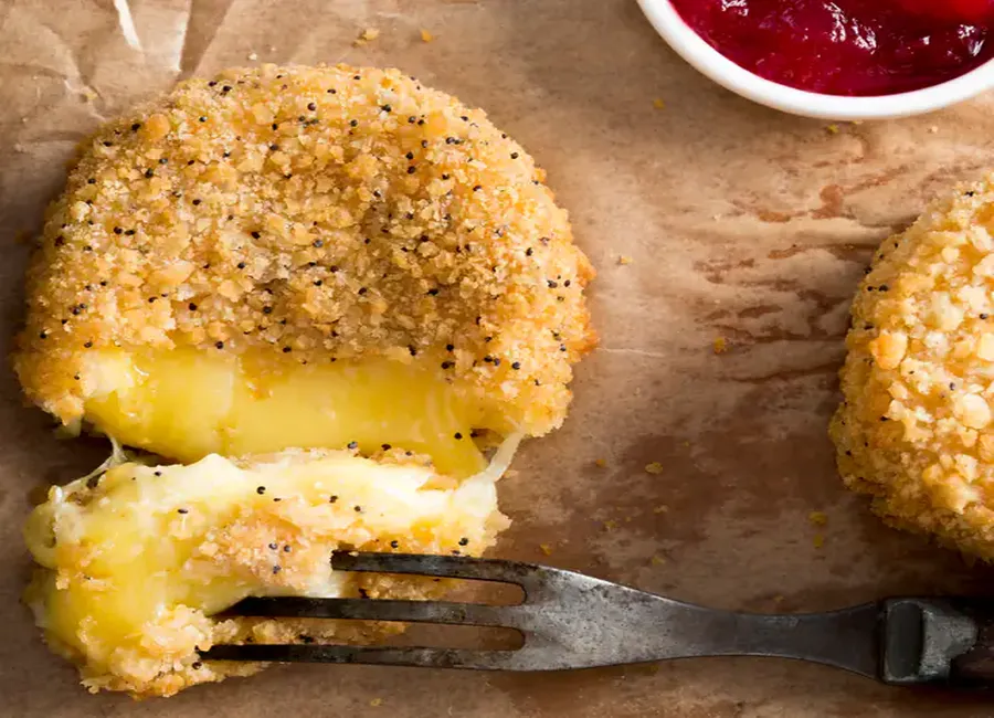 Camembert pané au sésame