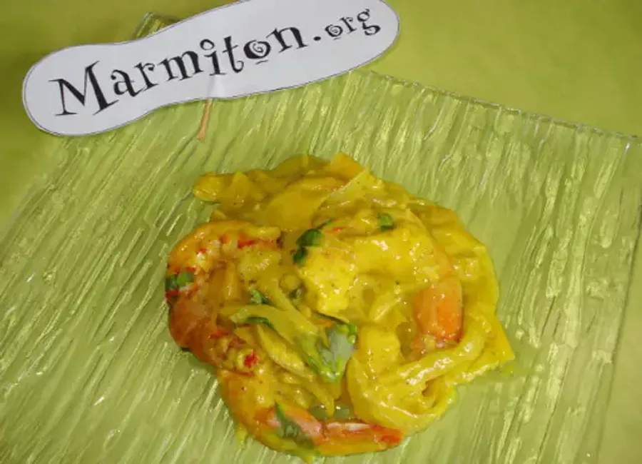 Curry de gambas aux mangues