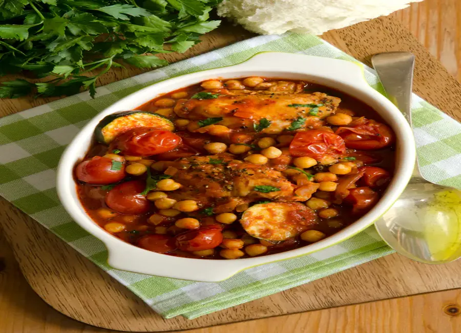 Tajine de poulet à la marocaine au cooking chef