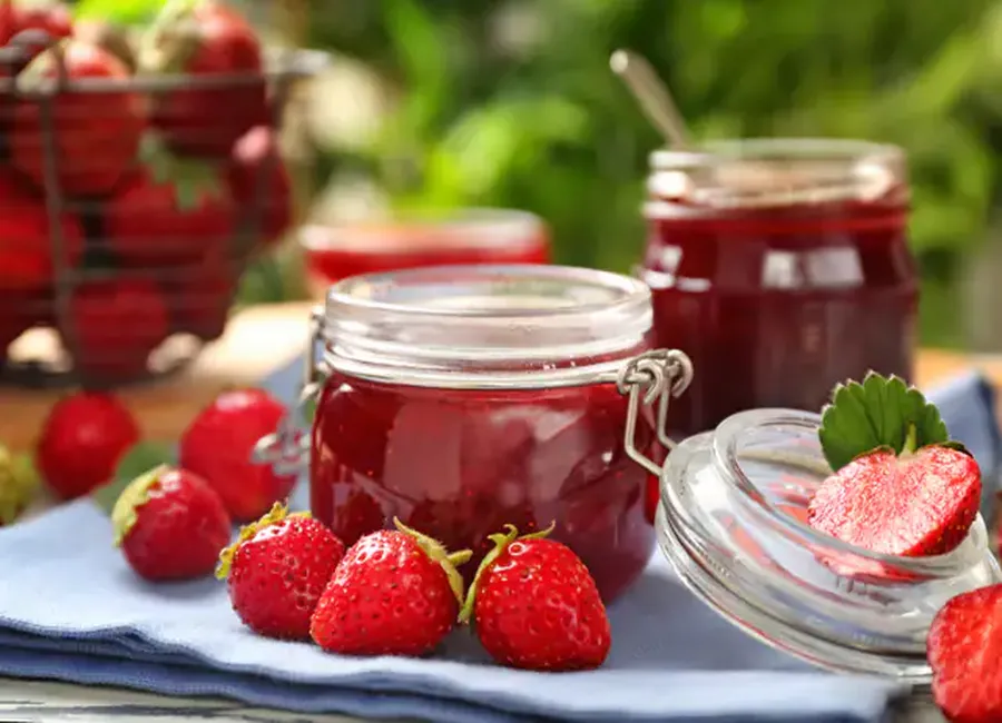 Confiture de fraises au cooking chef