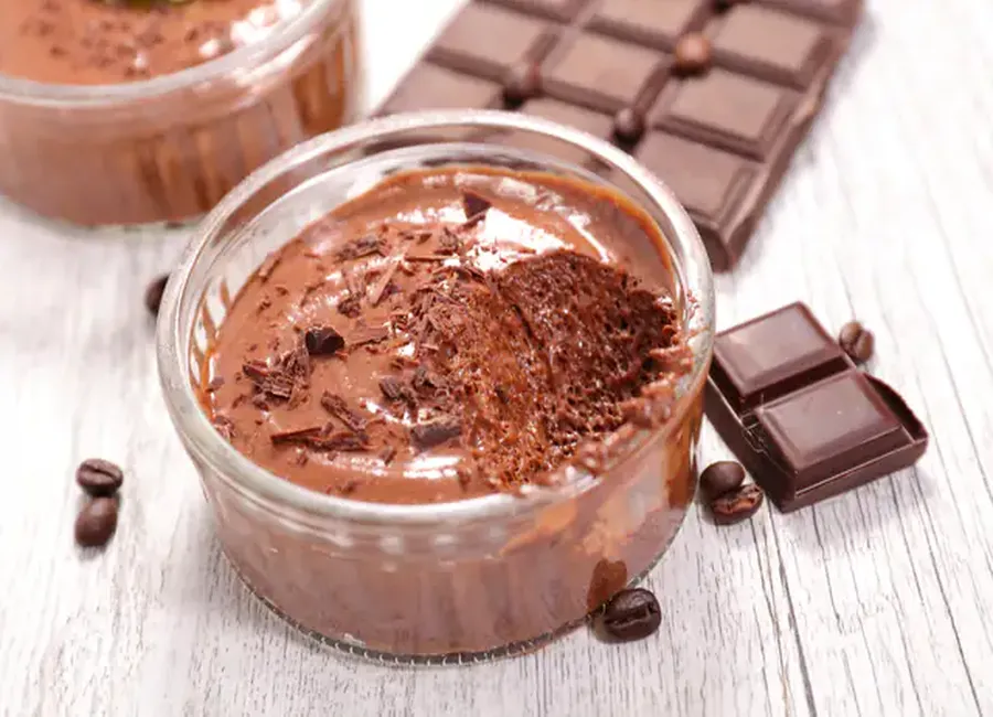 Mousse au chocolat au cooking chef