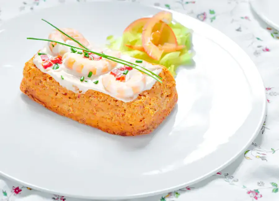 Flan au crabe sauce ciboulette au thermomix