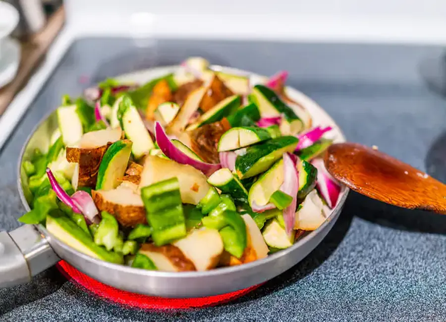 Courgettes à ma façon au cooking chef