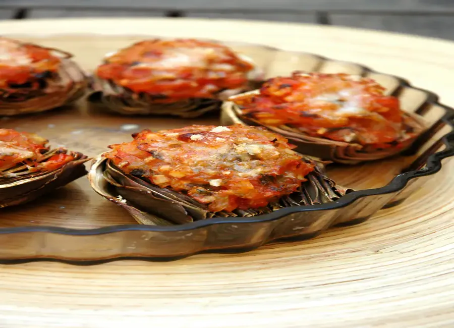 Artichauts poivradés farcis