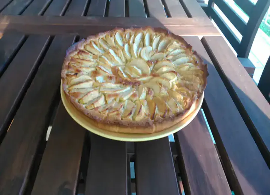 Délice de tarte pommes amandes