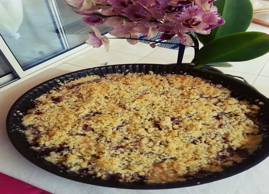 Crumble gourmand ananas & framboise