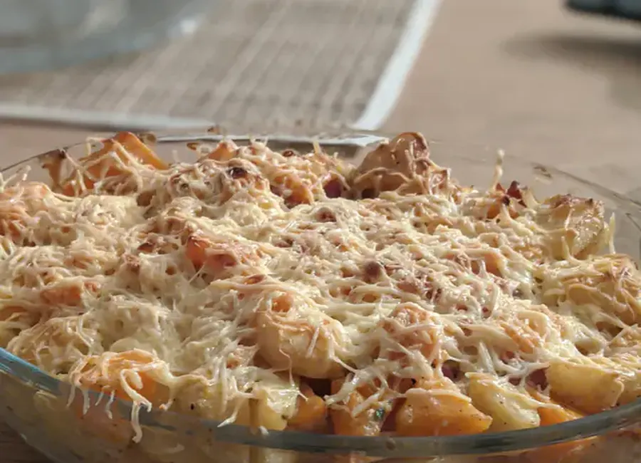 Gratin de butternut et pommes de terre au curry