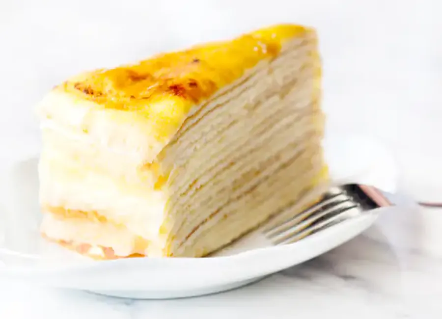 Gâteau de crêpe à la compote de pommes
