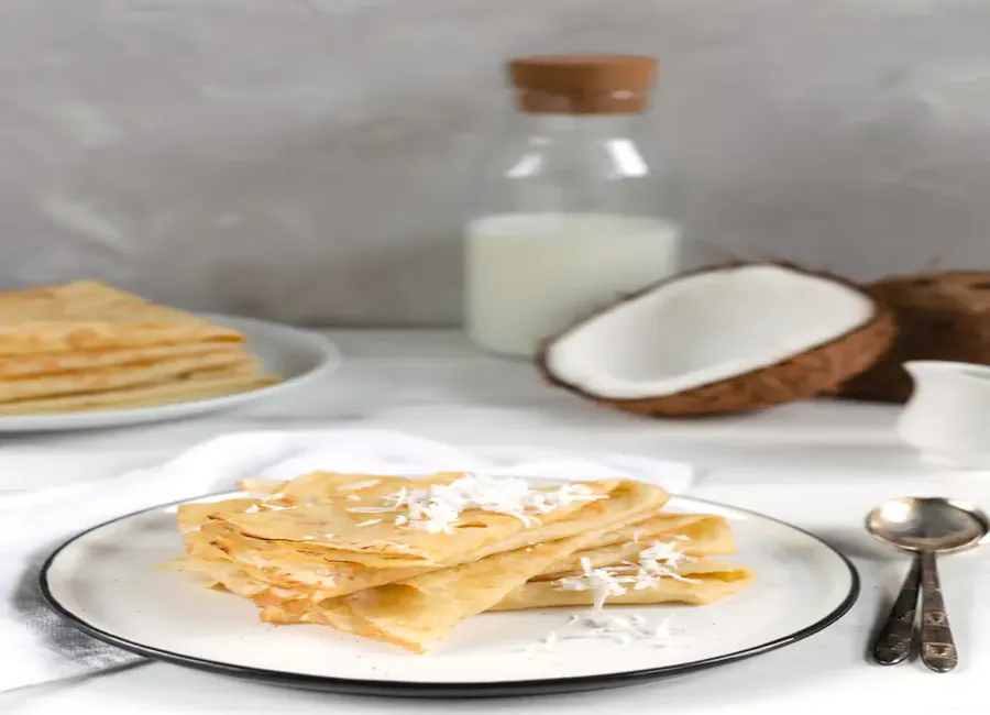 Crêpes au lait de coco