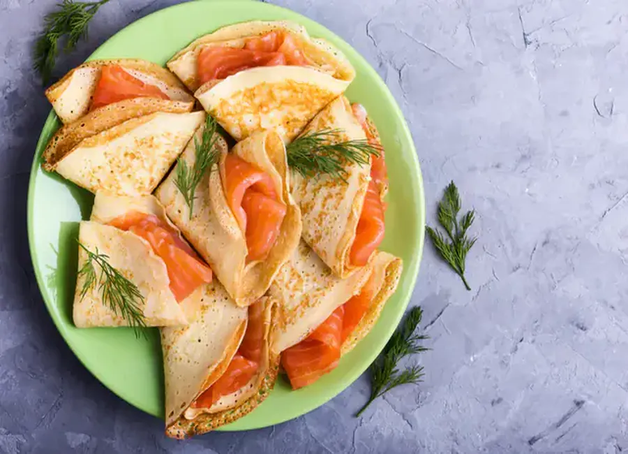 Crêpes au saumon
