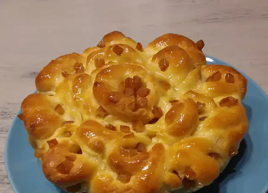 Brioche fleur aux écorces confites