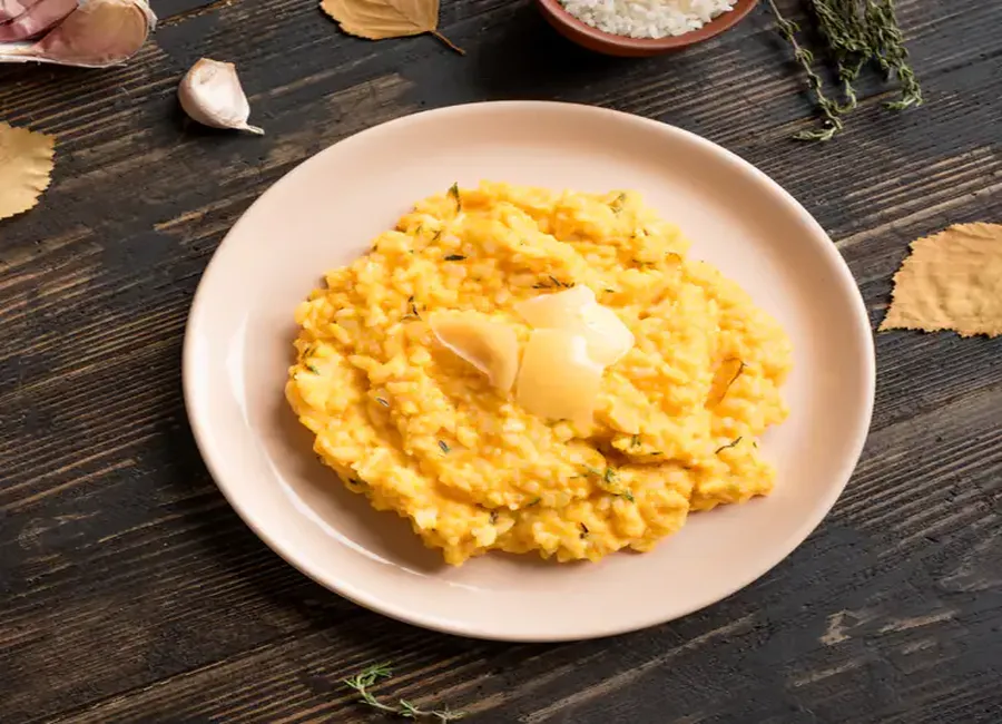 Risotto crémeux au skyr et potimarron