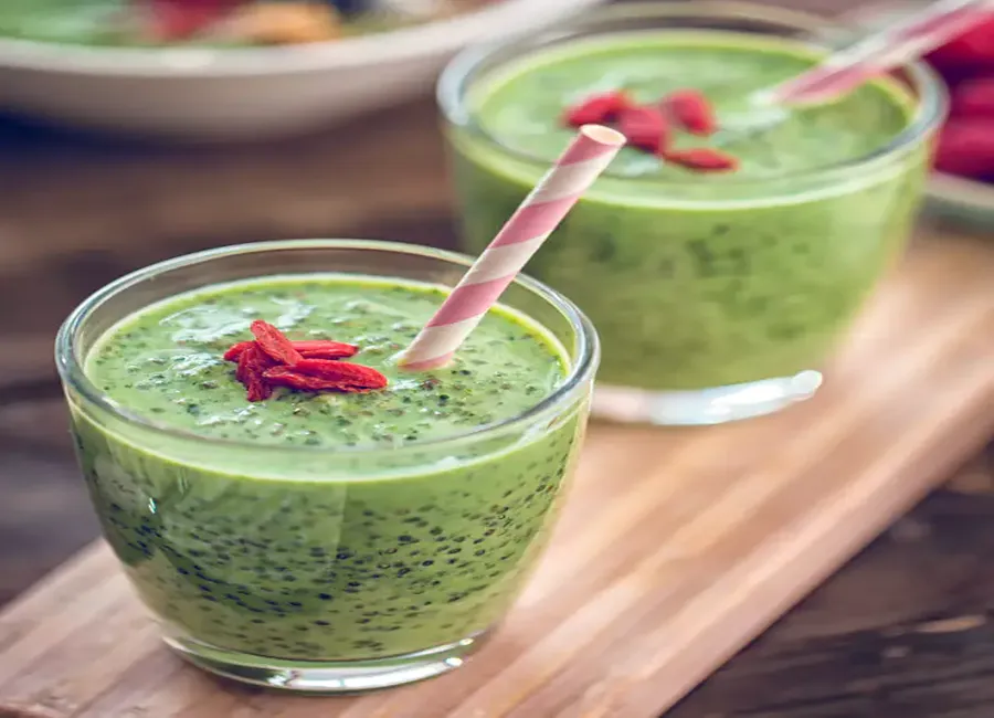 Green smoothie d’hiver