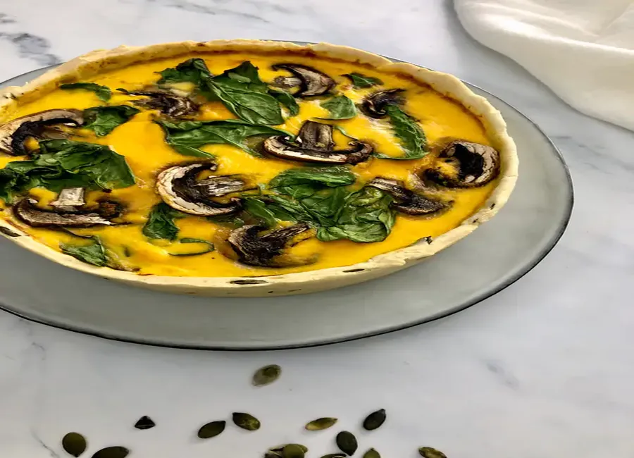Quiche à la purée de courge