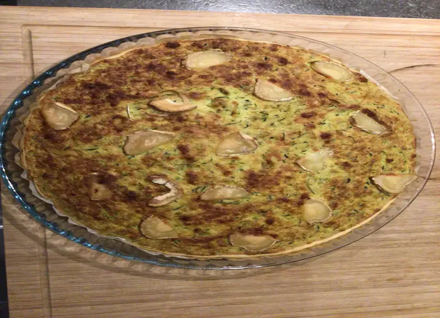 Quiche soufflée à la courgette