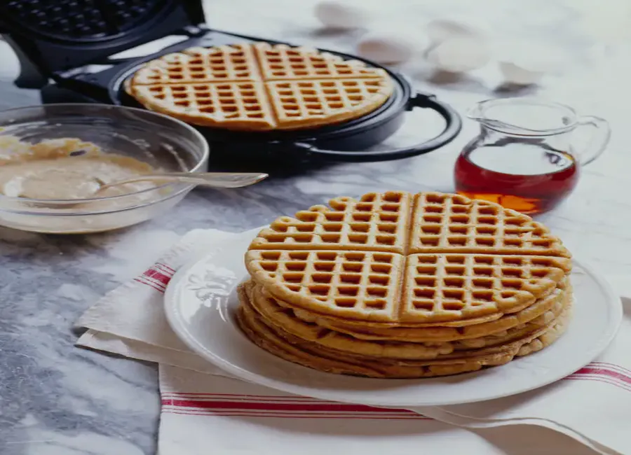 Gaufres vanillées (raisins secs ou pépites de chocolat)