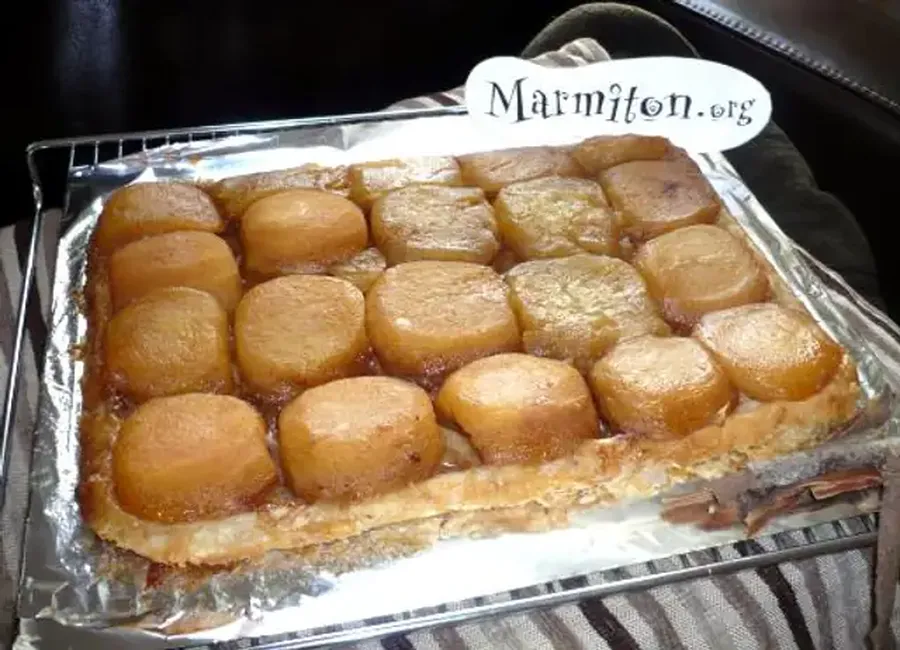 Tarte tatin aux pommes et au miel