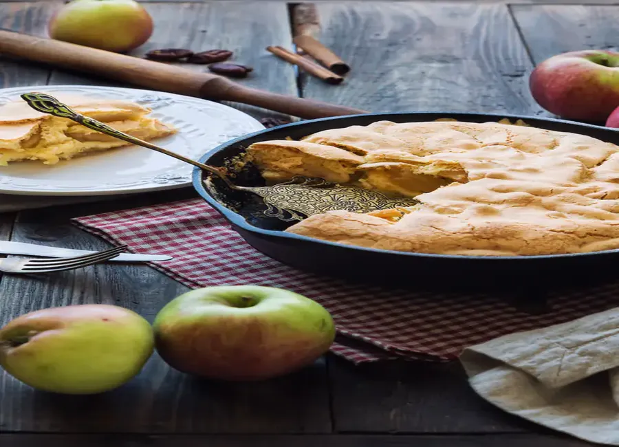 Gâteau aux pommes à la poêle