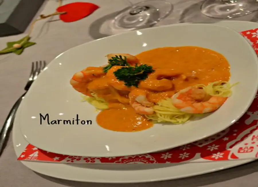 Scampis à la bisque