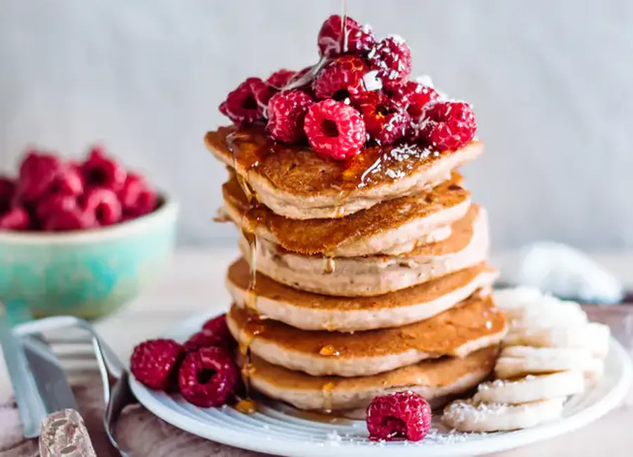 Pancakes banane façon vegane
