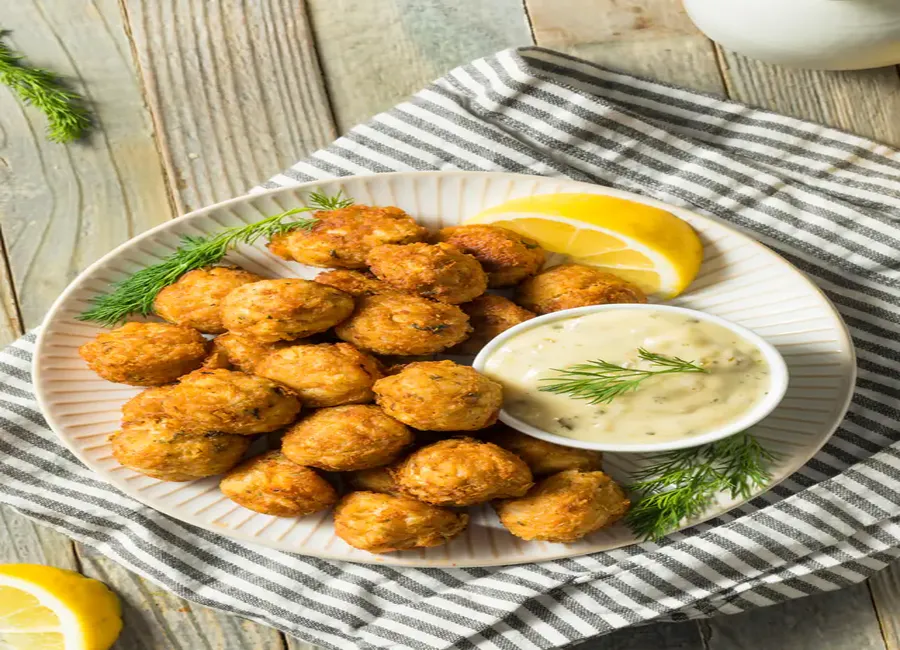 Crab cakes (cakes au crabe)