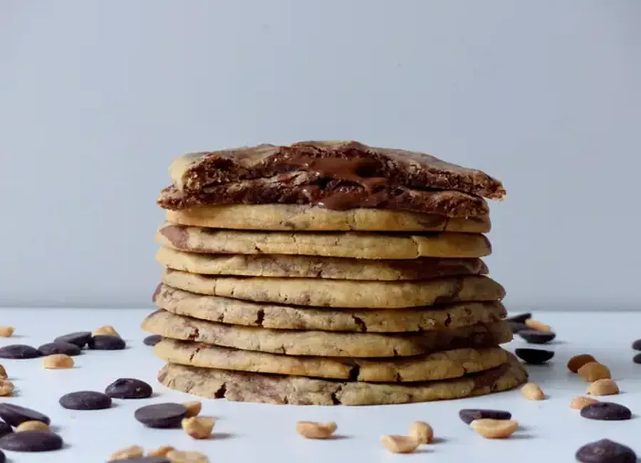 Double cookie coeur fondant chocolat
