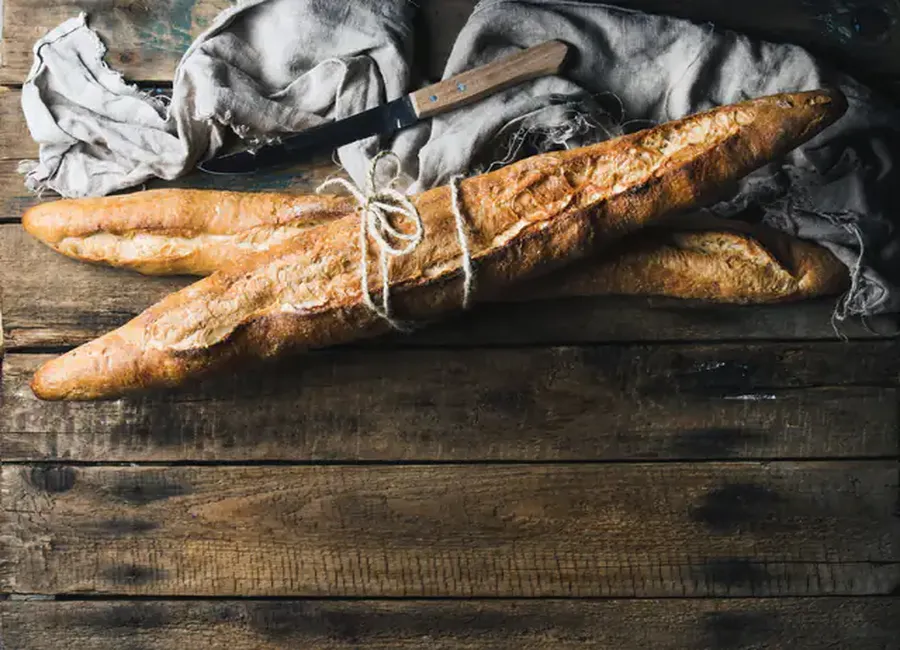 Pain baguette avec map cuisson au four
