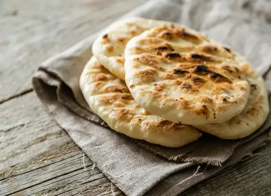 Pain pita sans levure