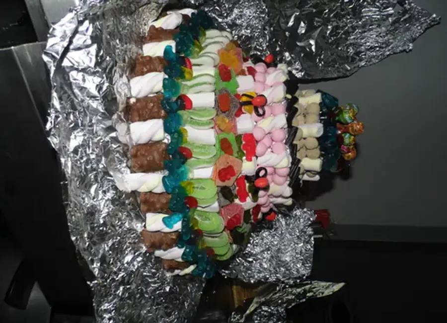 Pièce montée de bonbons