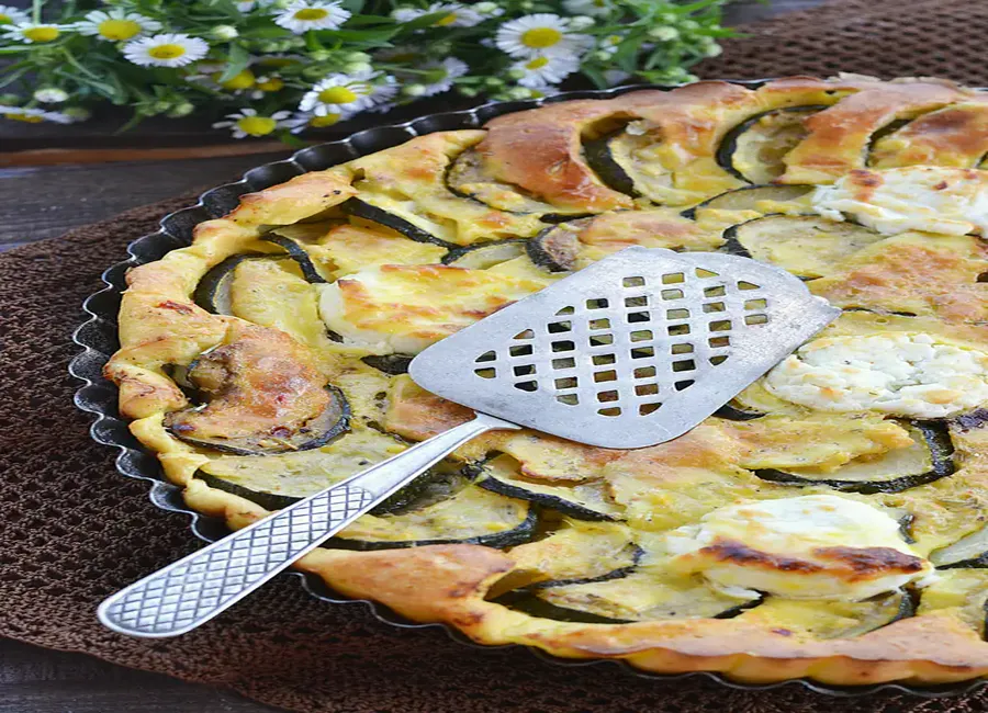 Tarte courgettes-chèvre
